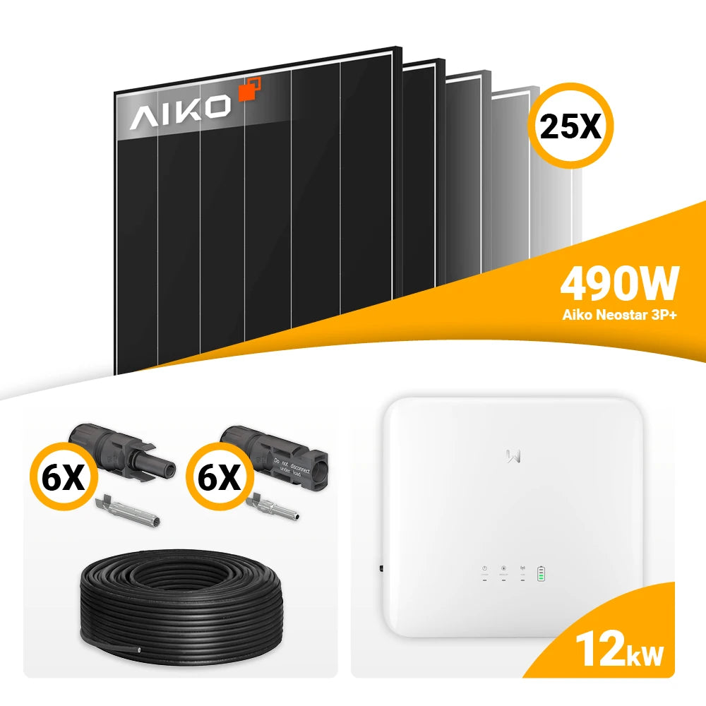Product Graphic AIKO 490W pV Modul Set 