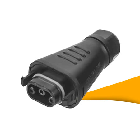 Hoymiles HMS plug kopen bij solago.nl – aansluitstekker op witte achtergrond met oranje podium