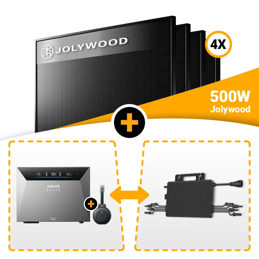 Balcony power plant 2000W Jolywood 500W PV Modul
