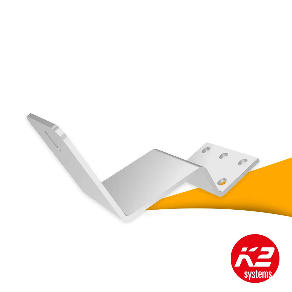 K2 SingleHook FLA dakhaak Biberschwanz H35/144 75x4 2004416 kopen bij solago.nl, dakmontage op witte achtergrond met oranje podium