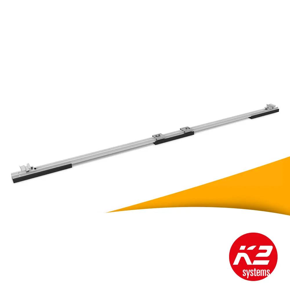 K2 D-Dome 6.15 Base Set kopen bij solago.nl, basisset voor platdak montagesysteem zonnepanelen op witte achtergrond met oranje podium productfoto