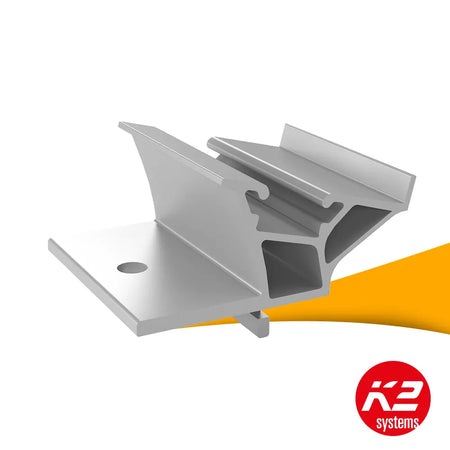 K2 Dome 6.15 SD 2004175 kopen bij solago.nl, montagesysteem voor zonnepanelen op witte achtergrond met oranje podium productfoto