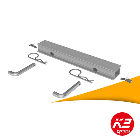 K2 Dome 6 Connector/Verbinder 195 set 2004123 kopen bij solago.nl, verbindingsset voor montagesysteem op witte achtergrond met oranje podium productfoto