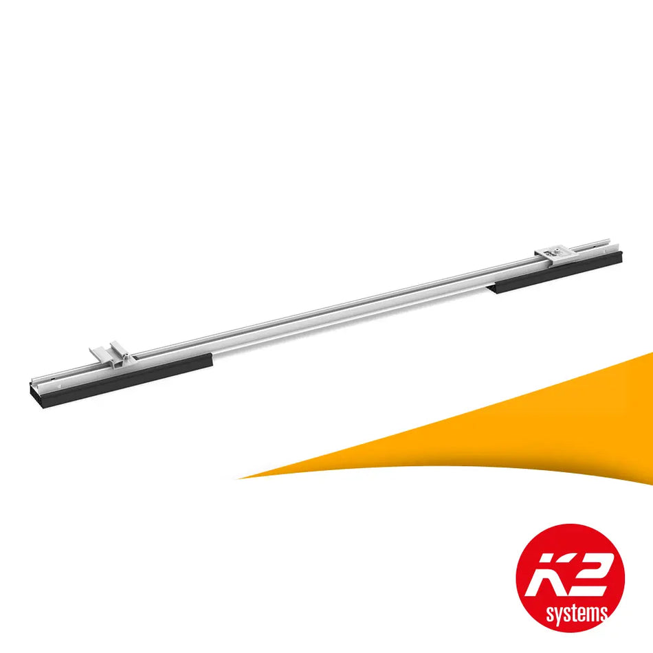 K2 S-Dome 6.10 Base Set L kopen bij solago.nl, basisset voor platdak montagesysteem zonnepanelen op witte achtergrond met oranje podium productfoto