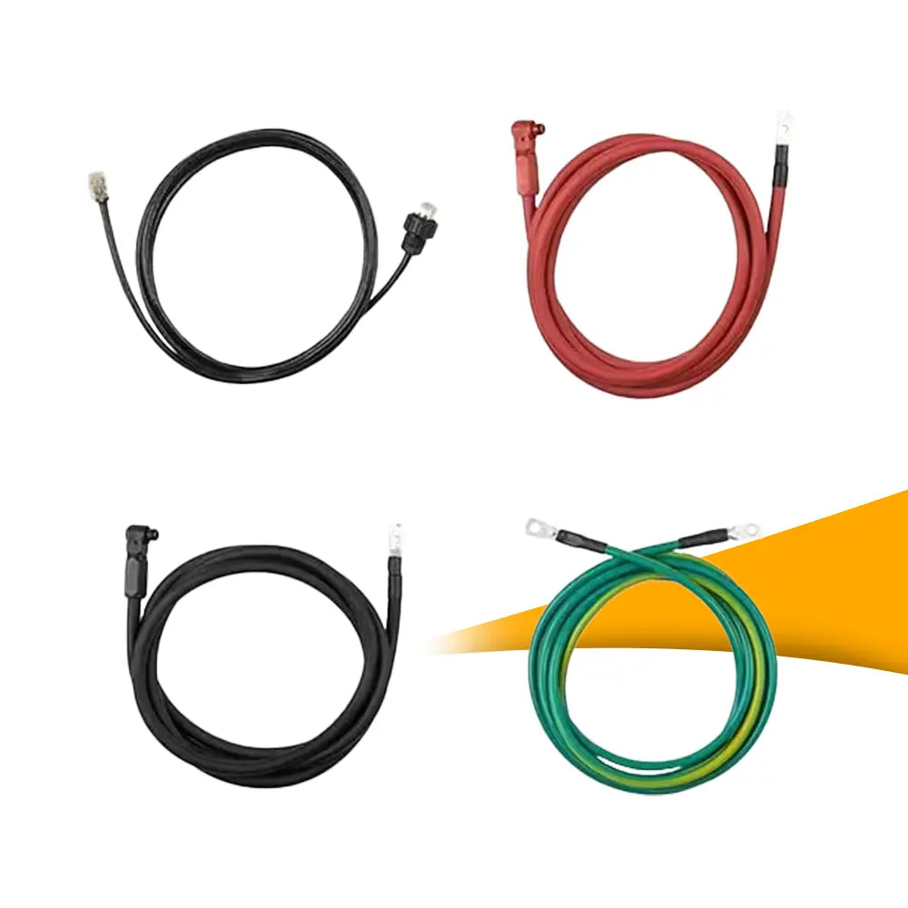 SolarEdge toren-naar-toren kabelset IAC-RBAT-5KCTOW-01 voor Home Battery 48V, origineel accessoire voor veilige verbinding tussen batterijtorens, bestellen bij solago.nl, op witte achtergrond met oranje podium