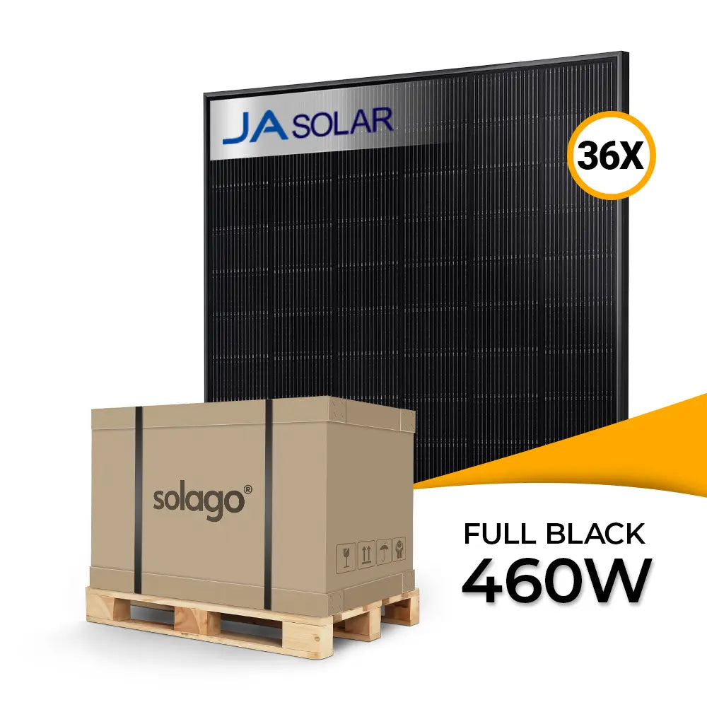 Produktbild - Ja Solar 460W Glas-Glas Full Black JAM54D41 LR - Palettenpreis
